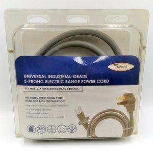 Whirlpool 8171385RC 4' 40-Amp 3 Wire Range Power Cord